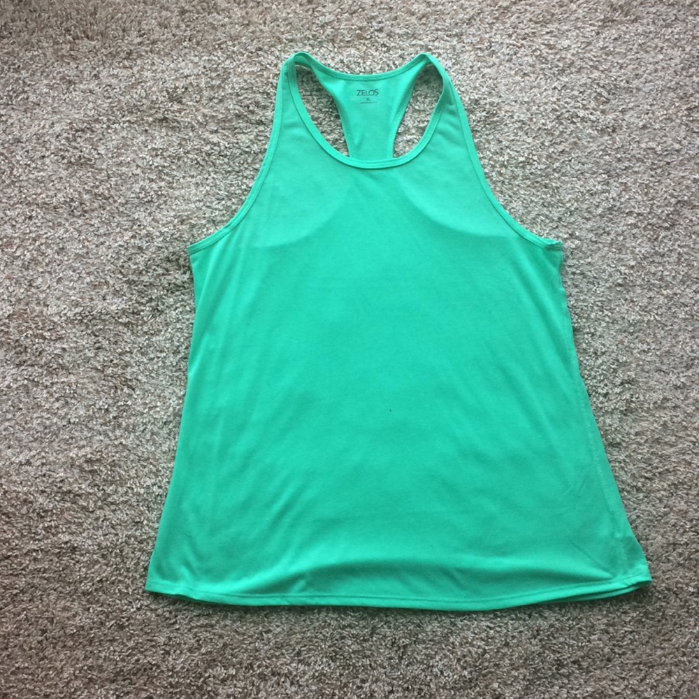 Zelos Light Green Workout Tank XL